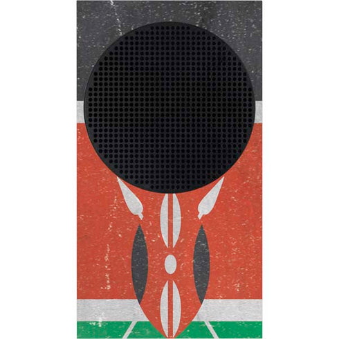 Kenya Flag Distressed Xbox Series S Bundle Skin