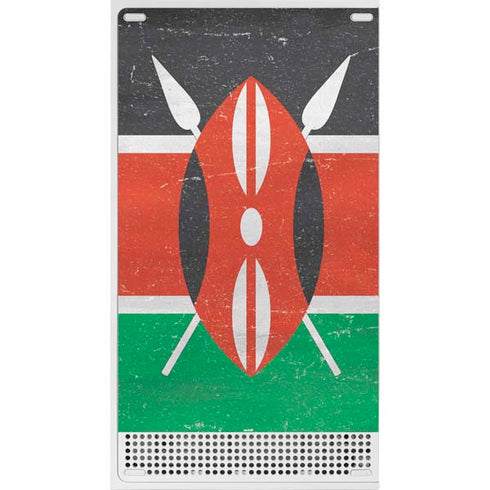 Kenya Flag Distressed Xbox Series S Bundle Skin