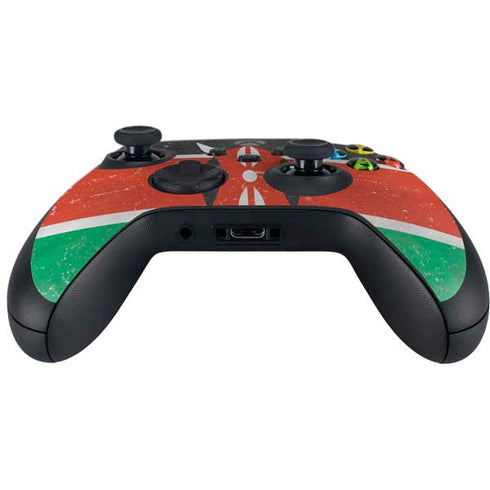 Kenya Flag Distressed Xbox Series X Controller Skin