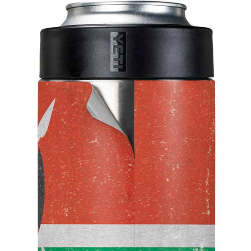 Kenya Flag Distressed Yeti Colster Can Insulator Skin