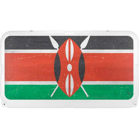 Kenya Flag Distressed YETI Tundra 65 Hard Cooler Skin