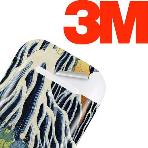 Kirifuri Falls in Kurokawa Mountain by Hokusai Apple AirPods Skin