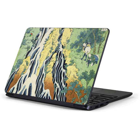 Hiroshige Kirifuri Falls in Kurokawa Mountain Samsung Chromebook Skin