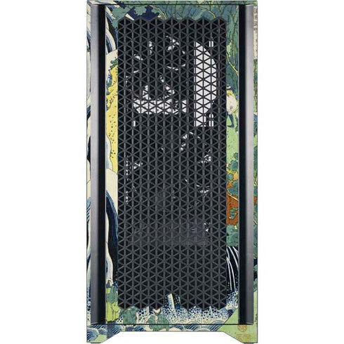 Hiroshige Kirifuri Falls in Kurokawa Mountain Corsair 4000D Tempered Glass Mid-Tower ATX Case Skin