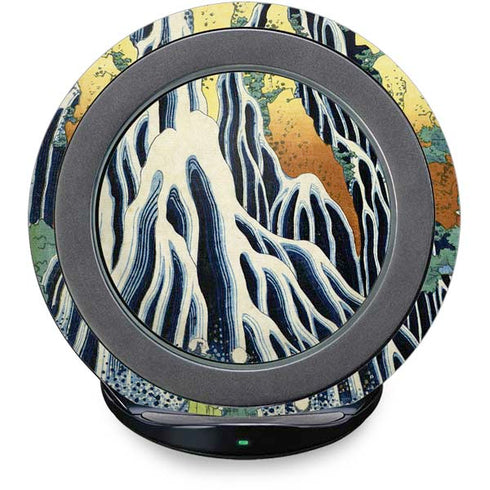 Kirifuri Falls in Kurokawa Mountain by Hokusai Fast Charge Wireless Charging Stand Skin