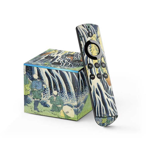 Hiroshige Kirifuri Falls in Kurokawa Mountain Fire TV Cube Skin
