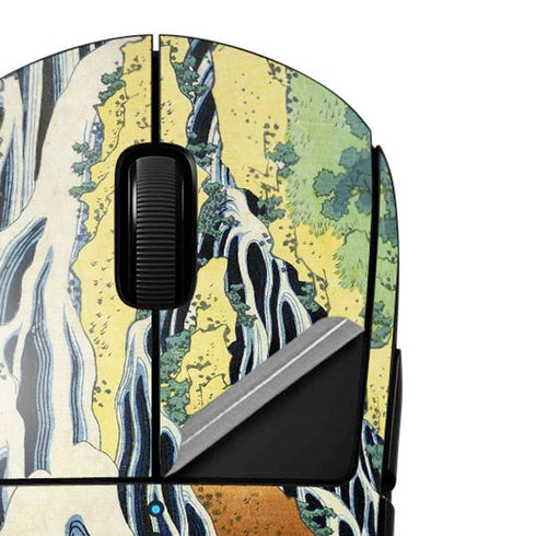 Kirifuri Falls in Kurokawa Mountain by Hokusai G Pro Wireless Gaming Mouse Skin