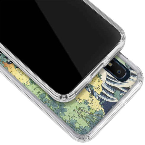 Hiroshige Kirifuri Falls in Kurokawa Mountain Galaxy A10e Clear Case