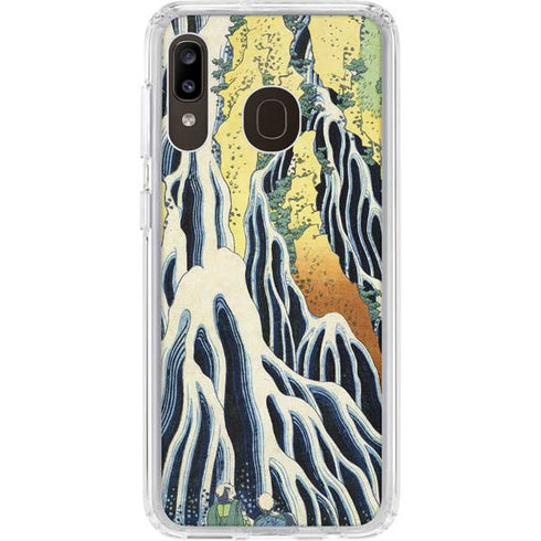 Hiroshige Kirifuri Falls in Kurokawa Mountain Galaxy A20 Clear Case