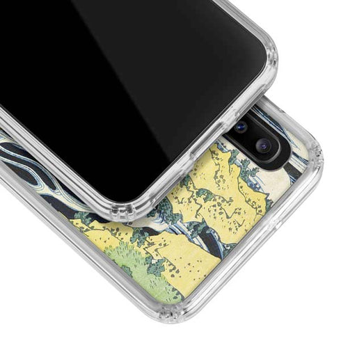 Hiroshige Kirifuri Falls in Kurokawa Mountain Galaxy A20 Clear Case