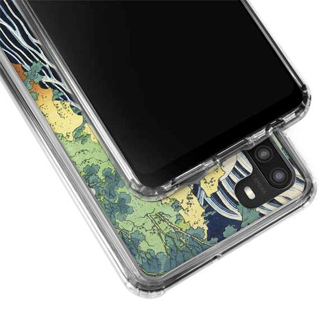 Hiroshige Kirifuri Falls in Kurokawa Mountain Galaxy A21 Clear Case