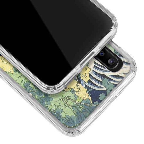 Hiroshige Kirifuri Falls in Kurokawa Mountain Galaxy A30 Clear Case