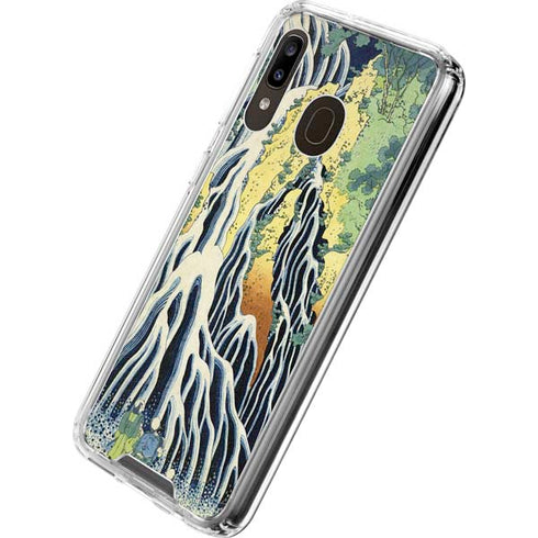 Hiroshige Kirifuri Falls in Kurokawa Mountain Galaxy A30 Clear Case