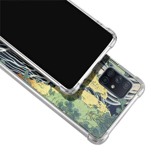 Hiroshige Kirifuri Falls in Kurokawa Mountain Galaxy A71 5G Clear Case