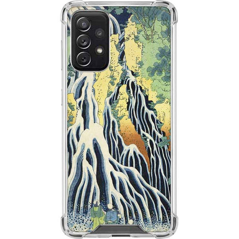 Hiroshige Kirifuri Falls in Kurokawa Mountain Galaxy A72 5G Clear Case