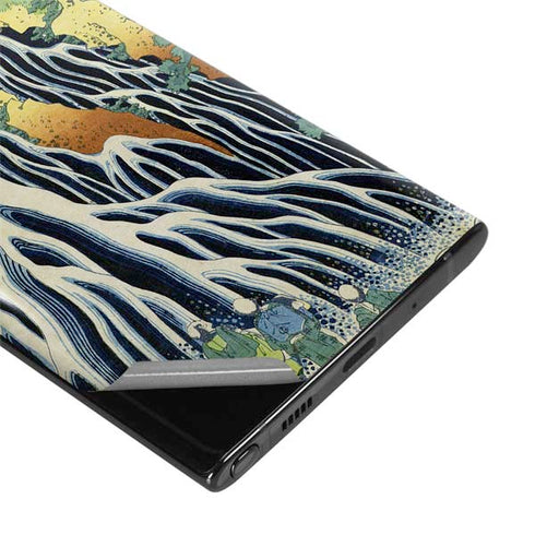 Hiroshige Kirifuri Falls in Kurokawa Mountain Galaxy Note 10 Plus Skin