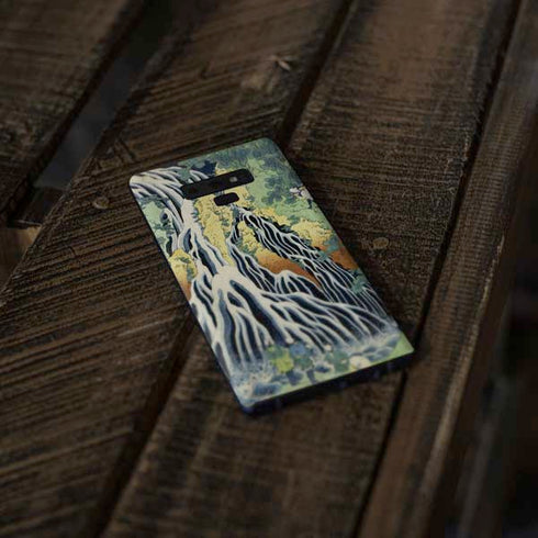 Hiroshige Kirifuri Falls in Kurokawa Mountain Galaxy Note 9 Skin