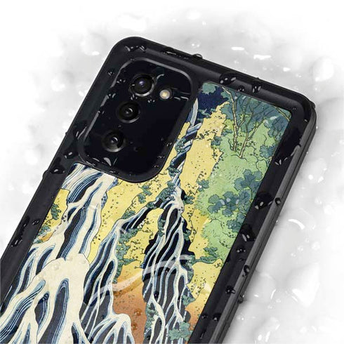 Hiroshige Kirifuri Falls in Kurokawa Mountain Galaxy Note20 5G Waterproof Case