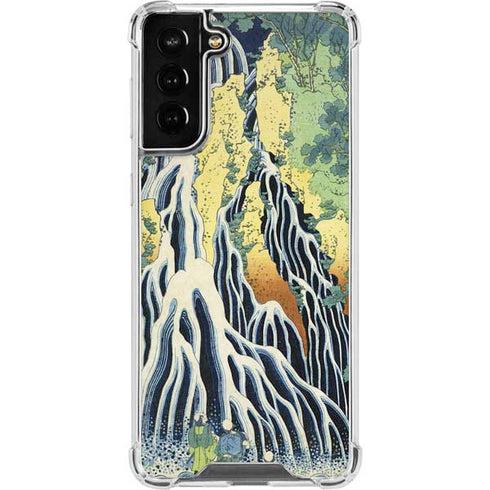 Hiroshige Kirifuri Falls in Kurokawa Mountain Galaxy S21 FE Clear Case