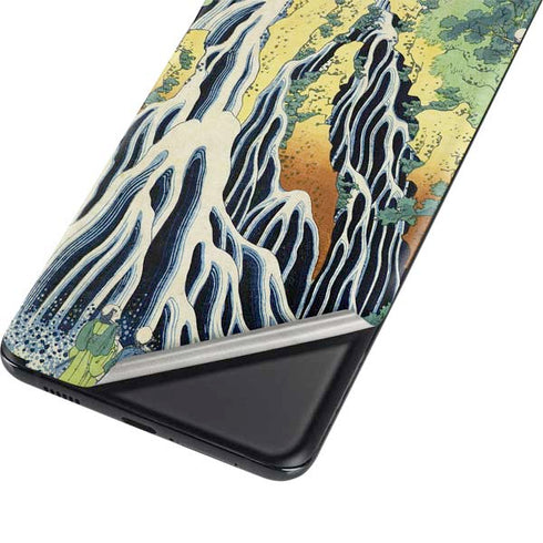 Hiroshige Kirifuri Falls in Kurokawa Mountain Galaxy S21 Plus 5G Skin