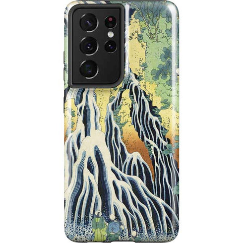 Hiroshige Kirifuri Falls in Kurokawa Mountain Galaxy S21 Ultra 5G Pro Case