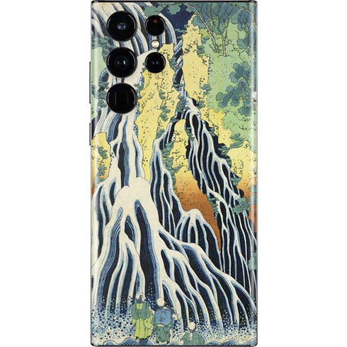 Hiroshige Kirifuri Falls in Kurokawa Mountain Galaxy S22 Ultra Skin