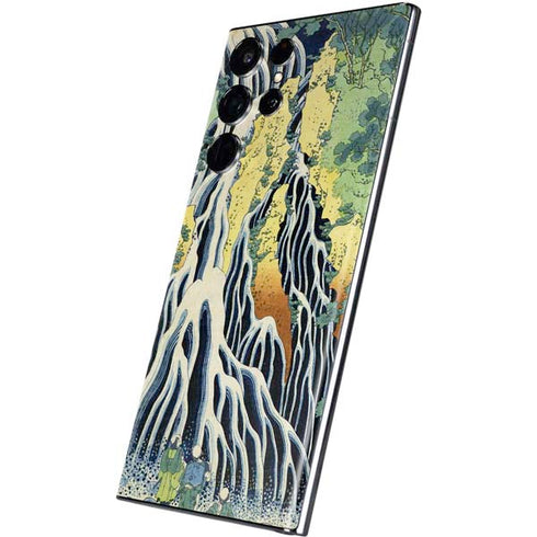 Hiroshige Kirifuri Falls in Kurokawa Mountain Galaxy S22 Ultra Skin
