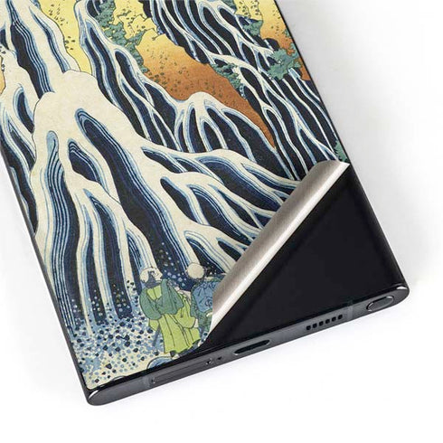 Hiroshige Kirifuri Falls in Kurokawa Mountain Galaxy S22 Ultra Skin