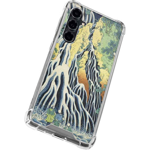 Kirifuri Falls in Kurokawa Mountain by Hokusai Galaxy S23 FE Clear Case