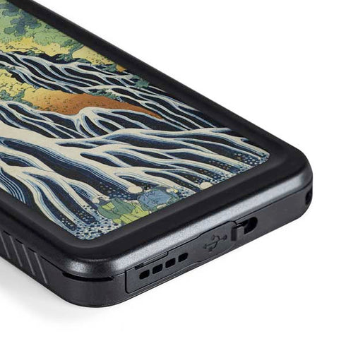 Hiroshige Kirifuri Falls in Kurokawa Mountain Galaxy S23 Plus Waterproof Case