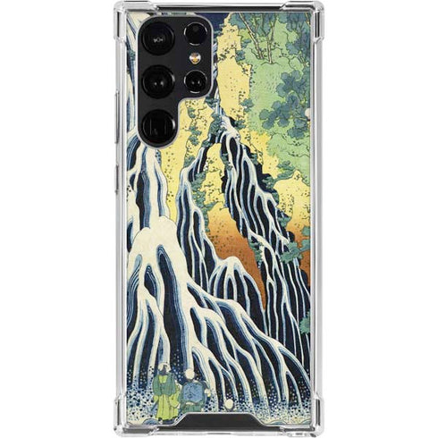 Kirifuri Falls in Kurokawa Mountain by Hokusai Galaxy S23 Ultra Clear Case