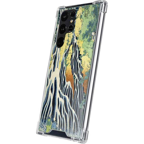 Kirifuri Falls in Kurokawa Mountain by Hokusai Galaxy S23 Ultra Clear Case