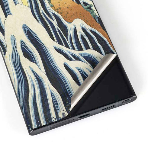 Hiroshige Kirifuri Falls in Kurokawa Mountain Galaxy S23 Ultra Skin