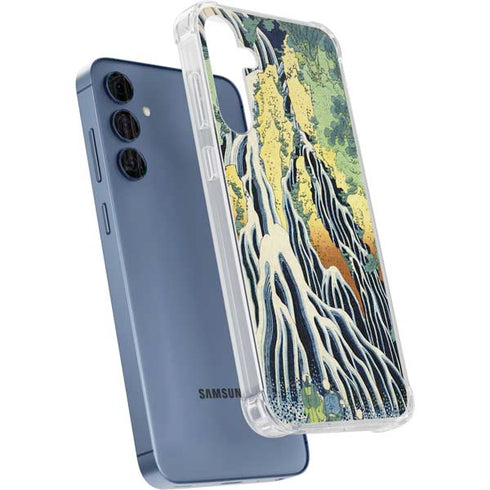 Kirifuri Falls in Kurokawa Mountain by Hokusai Galaxy S24 Clear Case