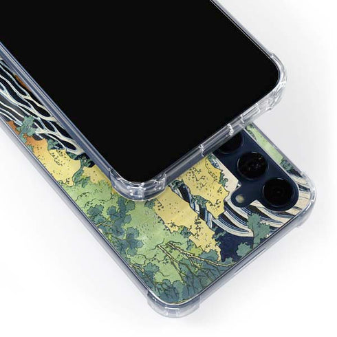 Kirifuri Falls in Kurokawa Mountain by Hokusai Galaxy S24 Clear Case