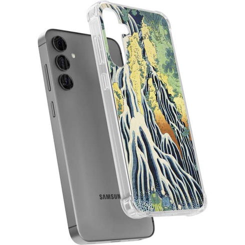 Kirifuri Falls in Kurokawa Mountain by Hokusai Galaxy S24 Plus Clear Case