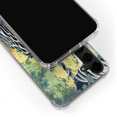 Kirifuri Falls in Kurokawa Mountain by Hokusai Galaxy S24 Plus Clear Case