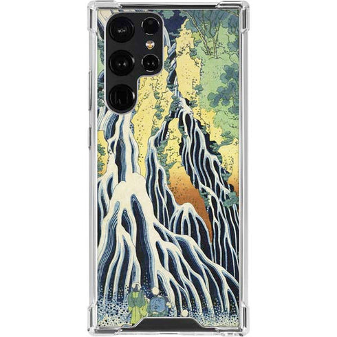 Kirifuri Falls in Kurokawa Mountain by Hokusai Galaxy S24 Ultra Clear Case