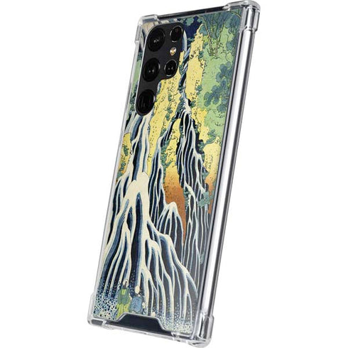 Kirifuri Falls in Kurokawa Mountain by Hokusai Galaxy S24 Ultra Clear Case