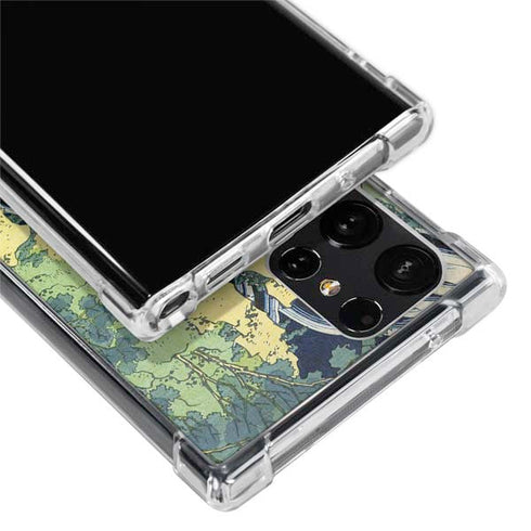 Kirifuri Falls in Kurokawa Mountain by Hokusai Galaxy S24 Ultra Clear Case