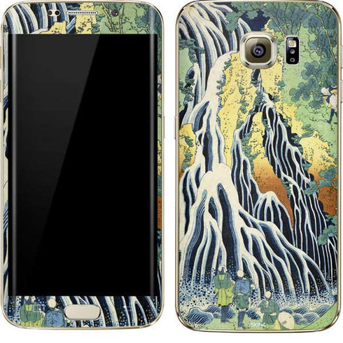 Hiroshige Kirifuri Falls in Kurokawa Mountain Galaxy S7 Edge Skin