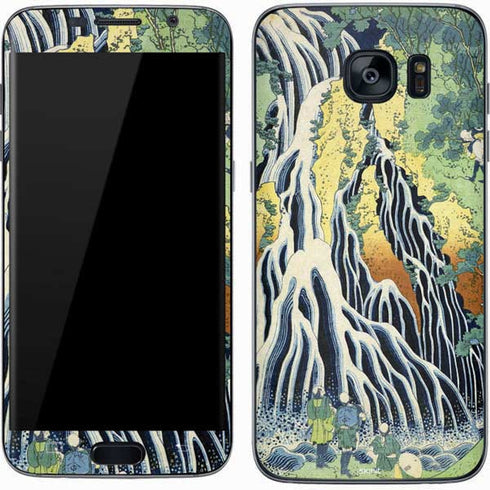 Hiroshige Kirifuri Falls in Kurokawa Mountain Galaxy S7 Skin