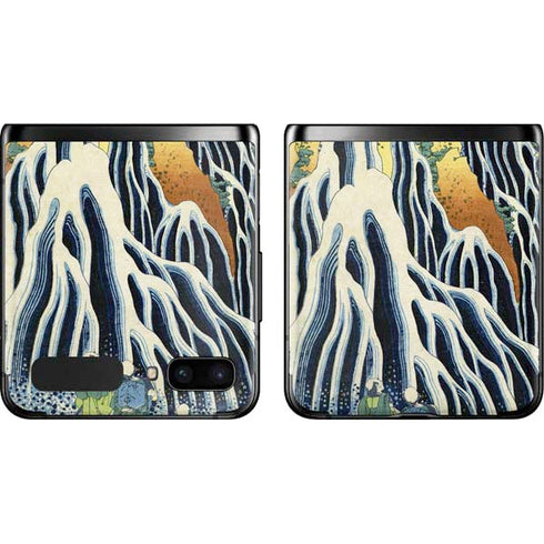 Hiroshige Kirifuri Falls in Kurokawa Mountain Galaxy Z Flip Skin