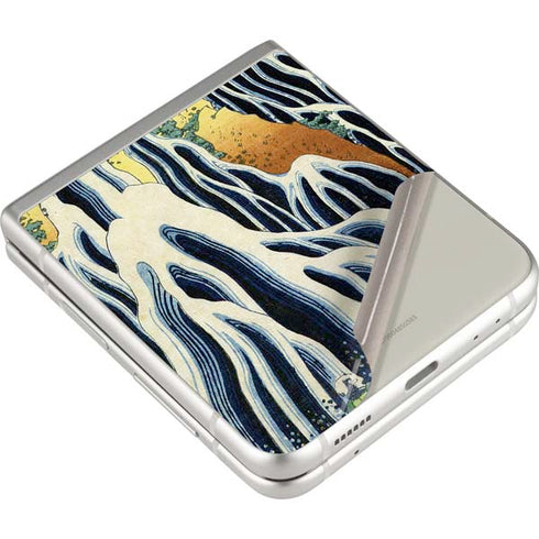 Hiroshige Kirifuri Falls in Kurokawa Mountain Galaxy Z Flip3 5G Skin