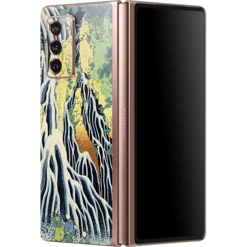 Hiroshige Kirifuri Falls in Kurokawa Mountain Galaxy Z Fold2 5G Skin
