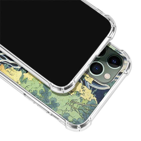 Kirifuri Falls in Kurokawa Mountain by Hokusai iPhone 11 Pro Max Clear Case