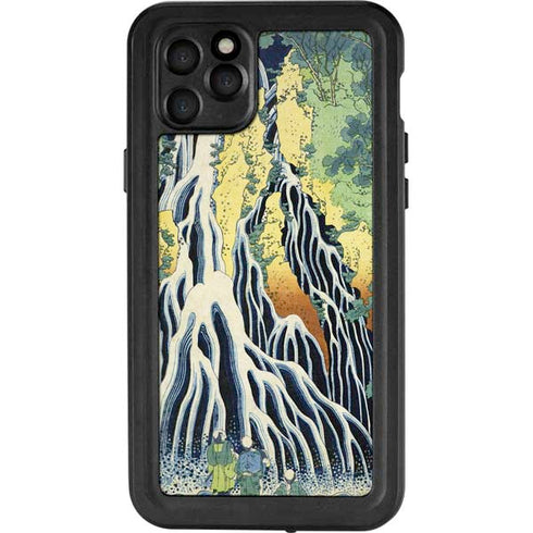 Hiroshige Kirifuri Falls in Kurokawa Mountain iPhone 11 Pro Max Waterproof Case