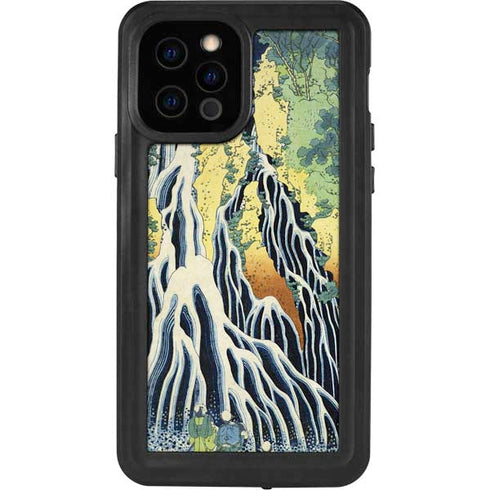 Hiroshige Kirifuri Falls in Kurokawa Mountain iPhone 12 Pro Waterproof Case