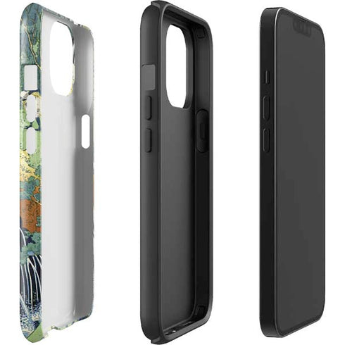 Kirifuri Falls in Kurokawa Mountain by Hokusai iPhone 15 Plus Impact Case