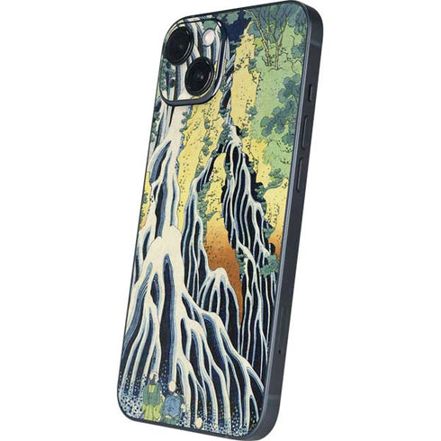 Kirifuri Falls in Kurokawa Mountain by Hokusai iPhone 15 Plus Skin